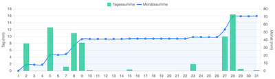 Niederschlag Januar 2025